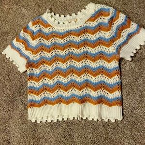 knitted cropped stylish top